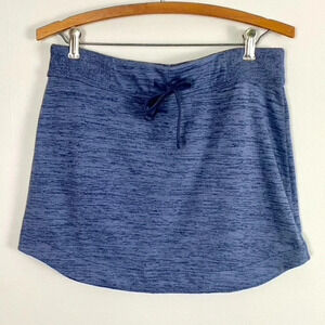 Athleta Blue Heather Drawstring Skirt